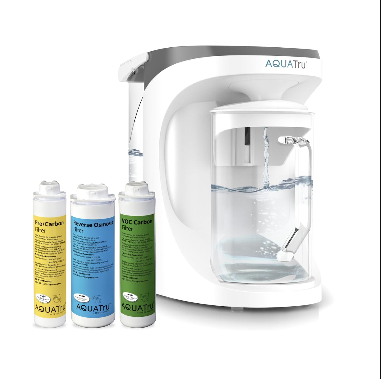 AquaTru Carafe Countertop Reverse Osmosis Water Purifier