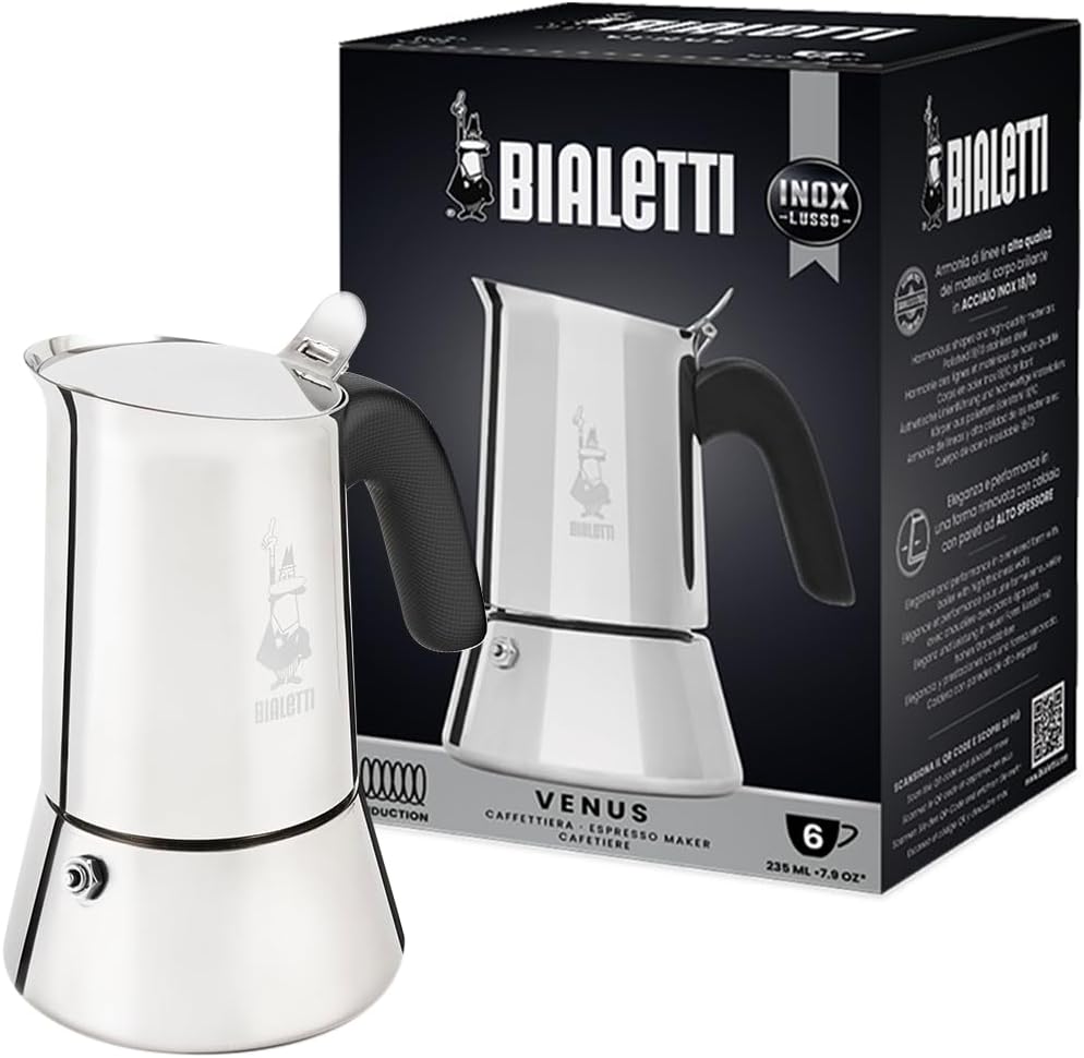 Bialetti Venus stainless steel stovetop moka pot