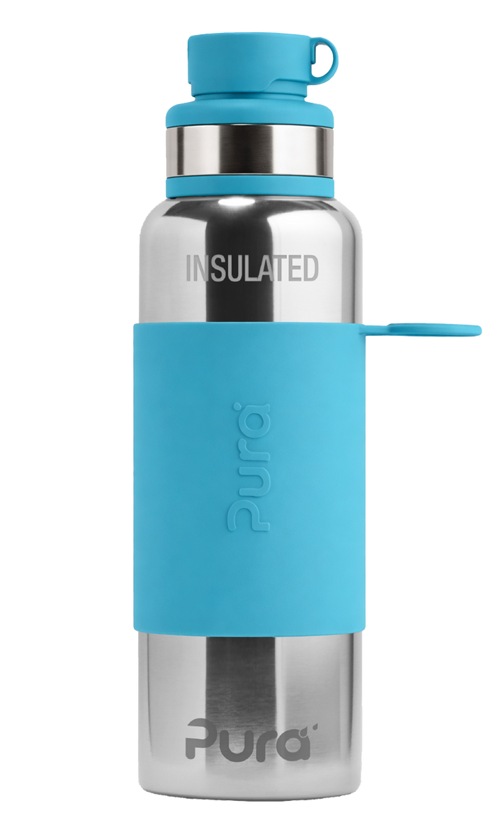 Pura Sport 22oz insulated bottle with silicone cap